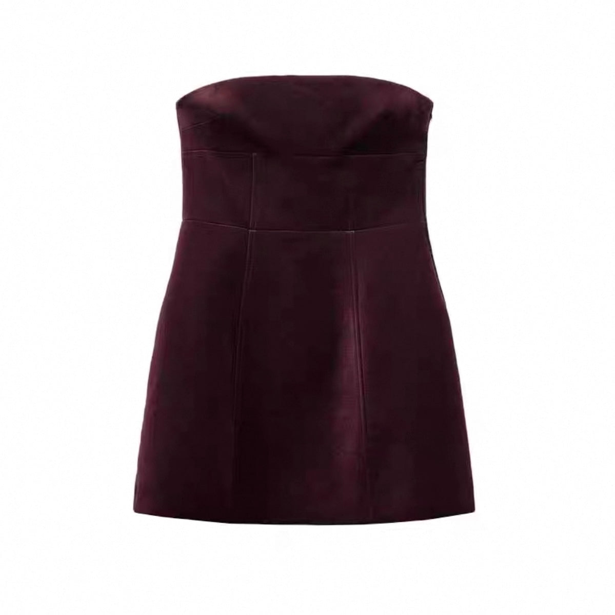 Seliora-Satin Rouge Abendkleid
