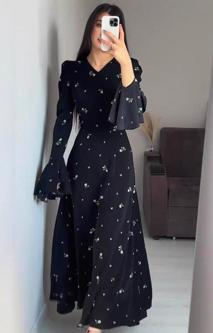 Seliora-Noir Fleur Blumenkleid